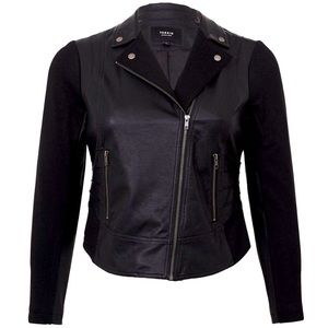 🖤 Torrid Black Faux Leather/Ponte Moto Jacket 🖤